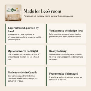 May include: A personalized nursery name sign featuring the name Leo in green script, accompanied by wooden decor pieces including a soccer ball, a gold trophy, a green sneaker, and a soccer goal, all displayed above a wooden crib.
