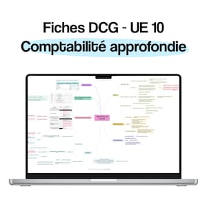 DCG UE 10 - 26 fiches et cartes mentales de comptabilité approfondie
