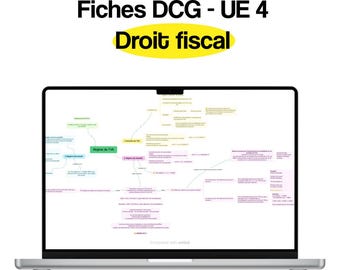 DCG UE 4 - 19 fiches et cartes mentales de droit fiscal