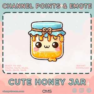 Honey Jar Channel Point | Twitch Emote | Stream | Punkty kanału Twitch | YouTube / Twitch / Discord