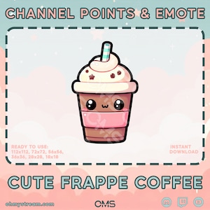 Point de canal mignon Frappe | Emote Twitch | Flux | Points de chaîne Twitch | YouTube/Twitch/Discord