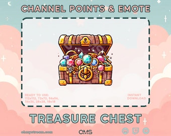 Treasure Chest Channel Point | Emote Twitch | YouTube / Twitch / Discord