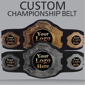 Personalisierter Cup-Gürtel mit Deinem Logo & Design Wrestling, Sport, Fantasy League, Ruhestand, Gag-Geschenk, Auszeichnung