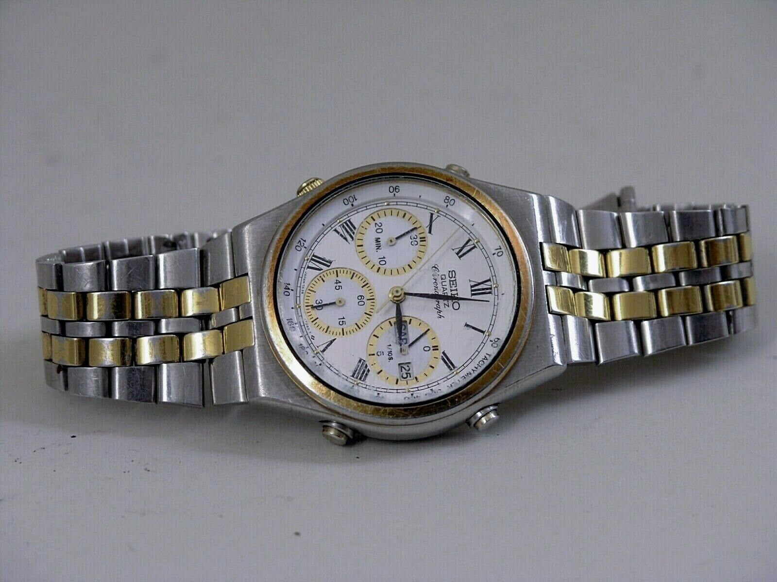 Vintage SEIKO Gent's 1980s Chronograph Quartz 7A38 728A
