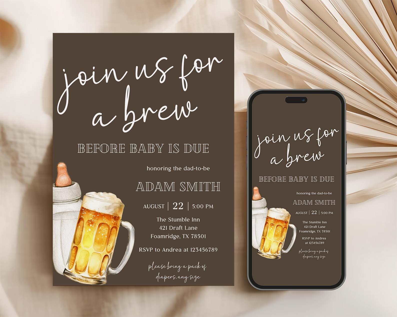 Diaper Party Invitation