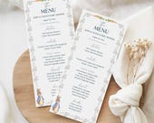 Peter Rabbit Baby Shower Menu, Editable Bunny Food List Template, Digital Download