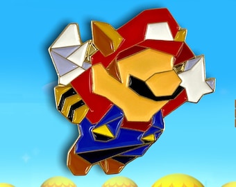 Super Mario Bros. Enamel Pin: Flying Raccoon Mario - NES Games