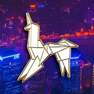 Pin esmaltado de unicornio origami de Blade Runner: Pines de ciencia ficción