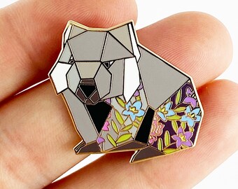 Origami Wombat Enamel Pin,Wombat Enamel Pin,Wombat pin,Wombat Gifts,Australian Pin,Wombat Gift,Wombat Jewelry,Wombat Lover,Australian Animal