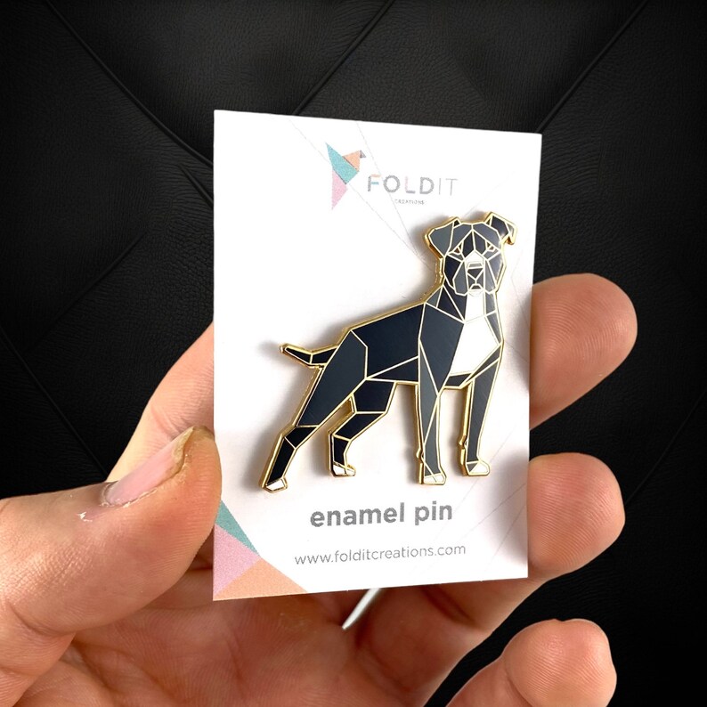 Black Pit Bull Enamel Pin,Pit Bull Jewelry,Dog Pin,Dog Gift,Dog Lover,Pit Bull Dog Gifts,Pit Bull Pins,Pit Bull Lover,Bully Dog,Dog Jewelry image 5