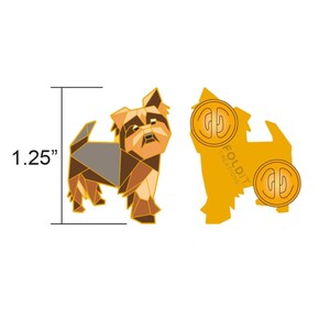 Origami Yorkshire Terrier Enamel Pin,Yorkshire Terrier Jewelry,Dog Pin,Dog Gift,Dog Lover,Yorkie Gifts,Yorkshire Terrier Pin,Yorkie gift,pin image 10