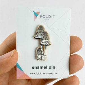 Morel Morchella Mushroom Hard Enamel Pin By Clayton Jewelry Labs
