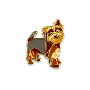 Origami Yorkshire Terrier Enamel Pin,Yorkshire Terrier Jewelry,Dog Pin,Dog Gift,Dog Lover,Yorkie Gifts,Yorkshire Terrier Pin,Yorkie gift,pin image 5