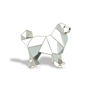 ピレネー犬エナメルピン、ピレネー犬ジュエリー、犬ピン、ピレネー犬ギフト、ピレネーギフト、ピレネー犬ピン、犬、犬ギフト、ピレネー