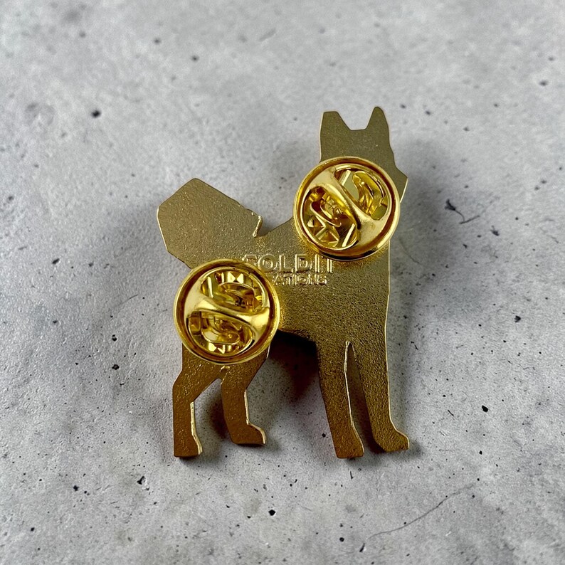 Emaille pin Siberische husky - husky minnaar cadeau, husky vader cadeau, hondenras pin, schattige husky pin badge, hondenliefhebber cadeau afbeelding 4