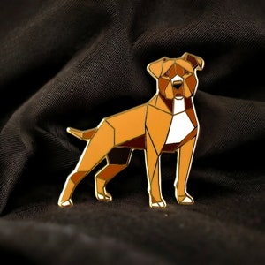 Roter Pit Bull Emaille Pin,Pit Bull Schmuck,Hund Pin,Hund Geschenk,Hunde Liebhaber,Pit Bull Hund Geschenke,Pit Bull Pins,Pit Bull Liebhaber