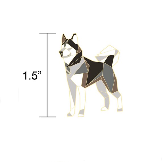Siberian Husky Enamel Pin siberian Husky Jewelry dog Pin dog Gift