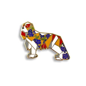 Blenheim Cavalier Dog Enamel Pin,Cavalier Dog Jewelry,Dog Pin,Cavalier King Charles Spaniel Gifts,cavalier gift,Cavalier Pins,Dogs,Spaniels