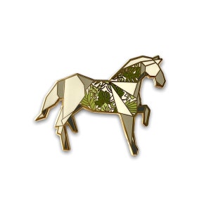 White Horse Hard Enamel Pin,Horse Pin,Enamel Pin,Horse Gift,Horse Gifts,Horse Lover Gift,Horse Jewelry,Stocking Stuffer,Horse Art,Horse Pins