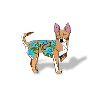 Chihuahua Dog Enamel Pin,Chihuahua Dog Jewelry,Dog,Chihuahua Gifts,Chihuahua gift,Chihuahua Pins,Dogs,Fawn Chihuahua Pin,Chihuahua Brooch