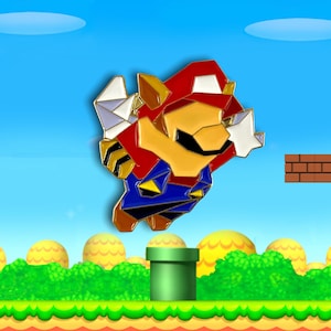 Super Mario Pin,Mario Soft Enamel Pin,Enamel Pin,Super Mario Bros,Mario Pin,Mario gift,Super Mario,NES Games,Nintendo,Stocking Stuffer,Mario
