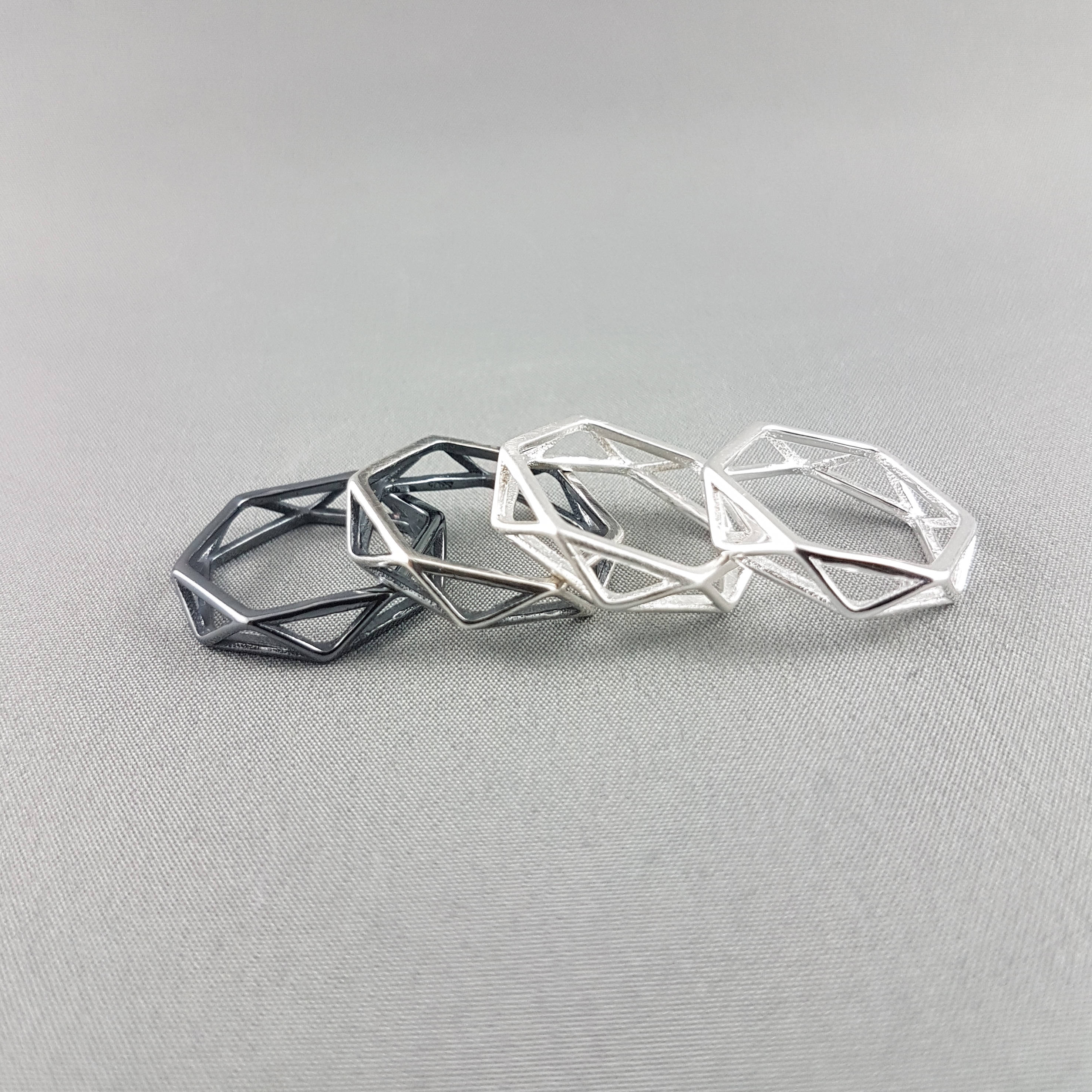 アクセサリー go en Origami ring silver #14 go en Origami ring silver #14