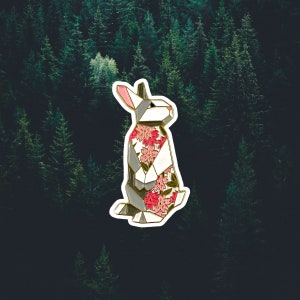 Origami Rabbit Enamel Pin,Bunny Enamel Pin,Bunny Pins,Bunny Gifts,Canadian Pin,Canadian Gift,Rabbit Jewelry,Rabbit Lover,Year of the Rabbit