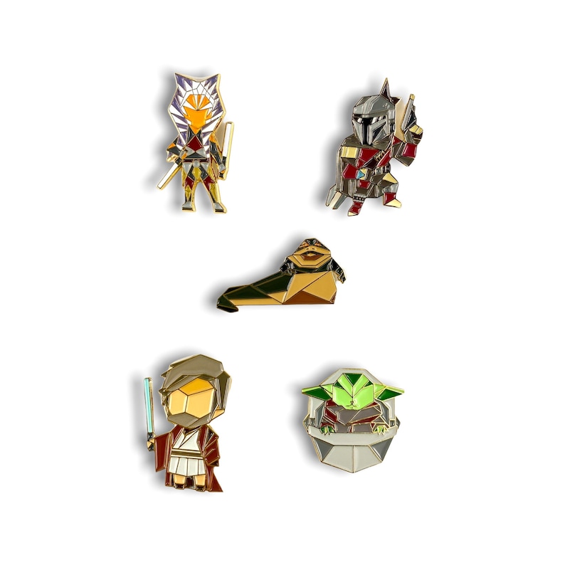 Star Wars Pin Set,Pin Set,Yoda Enamel Pin,Enamel Pins,Star Wars Gift,Ahsoka Tano pin,Baby Yoda Pin,Star Wars Pin,Star Wars Gifts,Starwars image 1