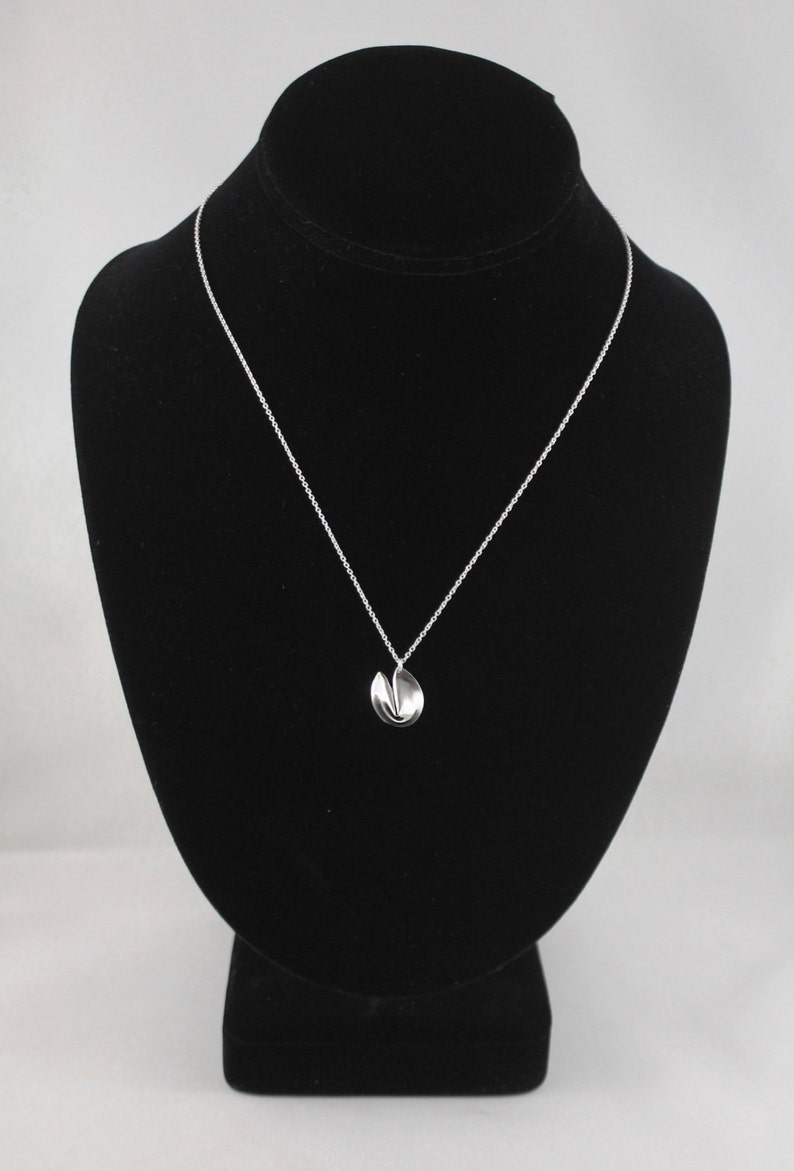 Handmade Silver Fortune Cookie Necklace Silver Jewelry Etsy