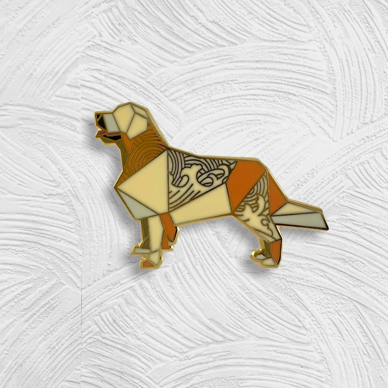 Golden Retriever Dog Enamel Pin,Golden RetrieverJewelry,Dog Pin,Retriever Dog Gift,Golden Retriever Dog Pin,Golden Retriever Gifts image 2