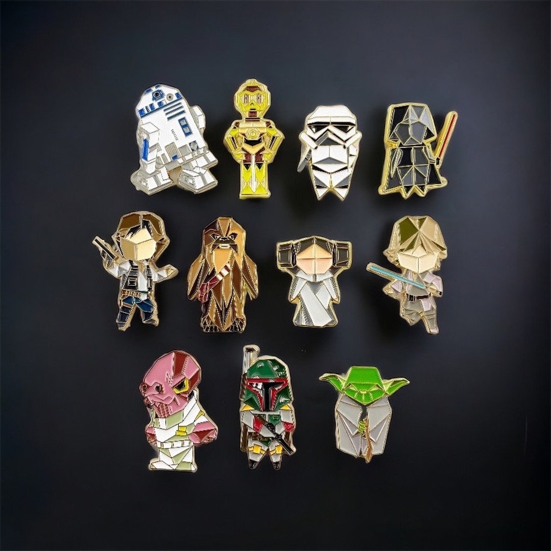 Star Wars Pin Set pin Set yoda Enamel Pin enamel Pins star Wars Gift leia Pin darth Vader Pin star Wars Pin star Wars Gifts stocking Stuffer Etsy UK