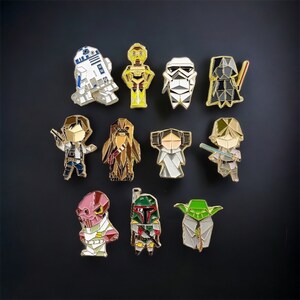 Star Wars Pin Set,pin Set,yoda Enamel Pin,enamel Pins,star Wars