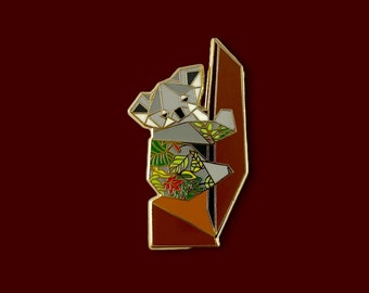 Origami Koala Enamel Pin,Koala Enamel Pin,Koala pin,Koala Gifts,Australian Pin,Koala Gift,Koala Jewelry,Koala Bear Pin,Koala Enamel Pin,Pins