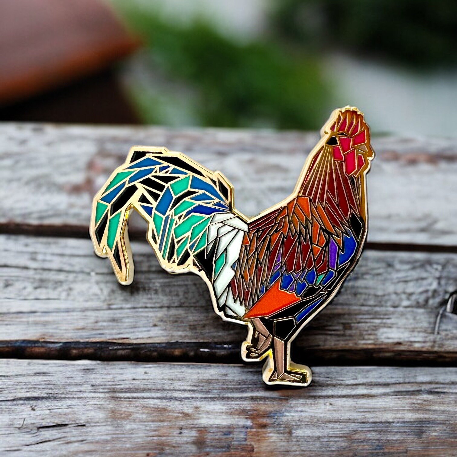 Rooster brooches pins best sale