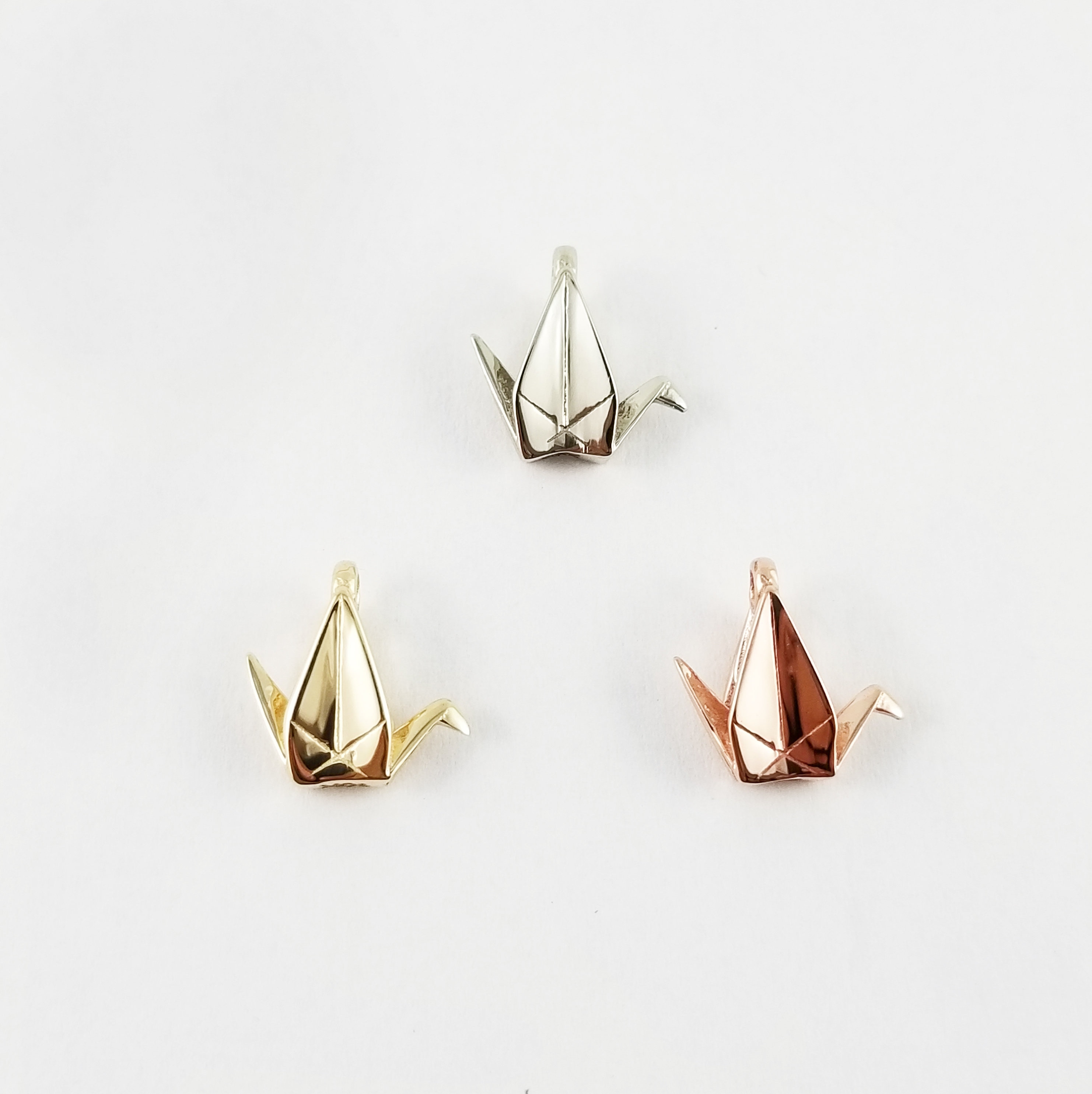 Pieghe Preziose - Origami in Argento Placcato Oro | Aka Gioielli