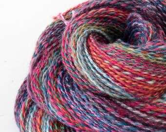 Handspun Lace Yarn, Vegan Imitation Cashmere Yarn - 1.75oz, 190yd, WPI 22,