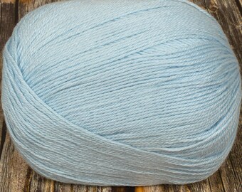 Bunny Blend Yarn (Dyed Baby Blue) 50g 400m 4 ply Angora Yarn