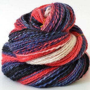 Handspun Alpaca Yarn -  Home Spun Alpaca Yarn - Soft Art Yarn- 1.7oz, 150yd, 17WPI