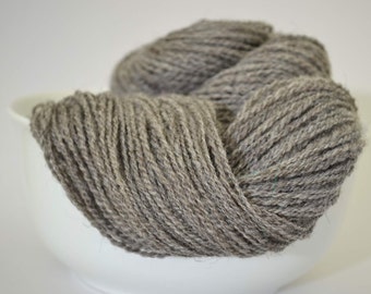 Handspun Yarn - Organic Shetland Yarn -  Sport Weight - 1.75oz, 120yd, WPI 15