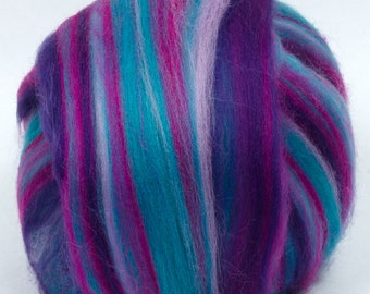 Merino Top (Dyed Bubblegum Surprise) 100g  Wool Roving Spinning Fibre Needle Felting
