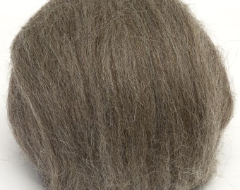 Jacob Top (Natural Grey) 100g  Wool Roving Spinning Fibre Top for Needle Felting