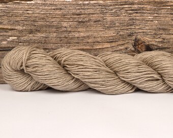 Yak/Silk Yarn (50/50) Dyed Light Tan 50g 165m 5ply Wool Yarn Knitting Crochet Weaving