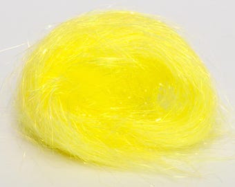 Angelina (Lemon) 10g Sparkly Fibre for Spinning Felting Fibre Art and Craft Glitter