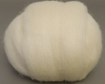 Cheviot Top (Natural White) SUPERWASH 100g  Wool Roving Spinning Fibre Top Felting