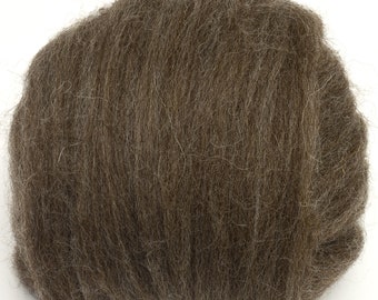 New Zealand Top (Natural Brown) 100g  Wool Roving Spinning Fibre Felting Rare Breed