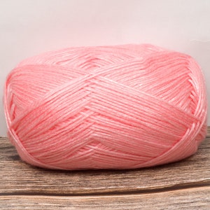 Whisper Yarn (Dyed Blush) 8 ply DK 100g 300m Acrylic Polyester Soft Australia 3.5 oz 330 yards Knitting Crochet Craft Shiny Red