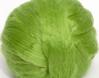 Katoen (geverfde Caipirinha) Top DHG 100g Sliver Spinning Fibre Top Naaldvilten Groen