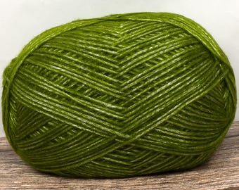 Fil Whisper (teinte dans l'herbe) 8 brins DK 100 g 300 m Polyester acrylique doux Australie 3,5 oz 330 yards Tricot Crochet Artisanat Vert brillant