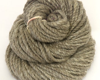 Fil shetland filé à la main (gris naturel)/soie (70/30) 50 g 50 m de grosse laine filée à la main à la main 16 fils