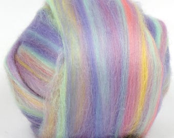 Merino Top (Dyed Unicorn Mix) 100g  Wool Roving Spinning Fibre Needle Felting